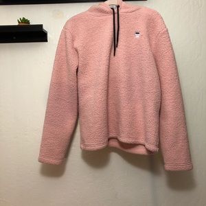NWOT Pink FILA sherpa hoodie